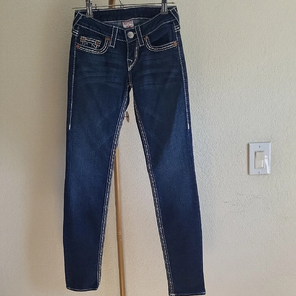 True Religion | Jeans | True Religion Light Destressed Jeans Sz 25